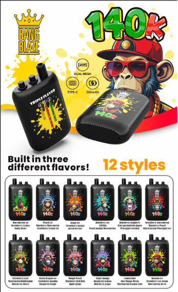 BANG LEGEND 140K Puffs 3in1 – jednorazová elektronická cigareta s tromi príchuťami